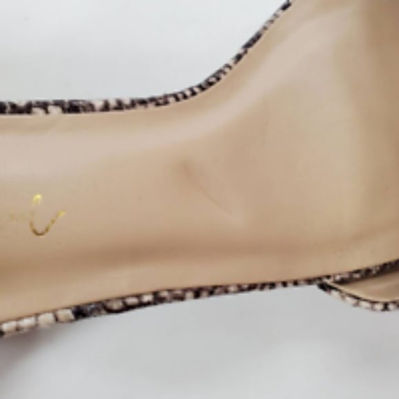 A Beautiful Soul Womens Ankle Strap Sandals Brown Snake Print High Heel Buckle 6 - Picture 10 of 10